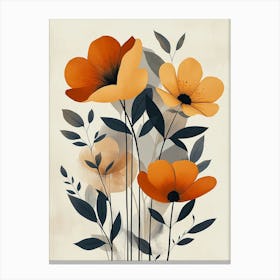 Orange Poppies 2 Canvas Print