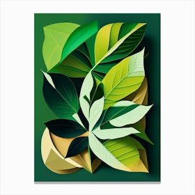Yerba Mate Leaf Vibrant Inspired 2 Canvas Print