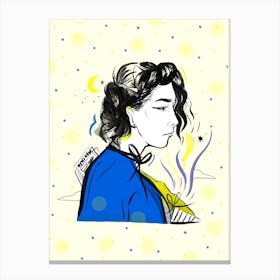 Profile Of A Lady Canvas Print