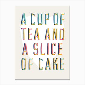 Tea And Cake Canvas Print