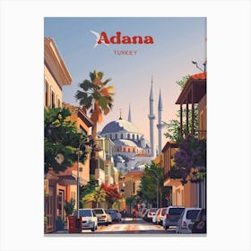 Adana Turkey Modern Art Illustration Canvas Print