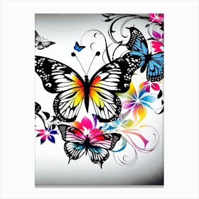 Butterfly Wallpaper 14 Canvas Print