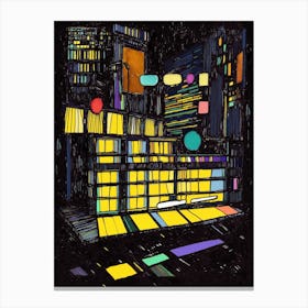 City At Night 2 Canvas Print