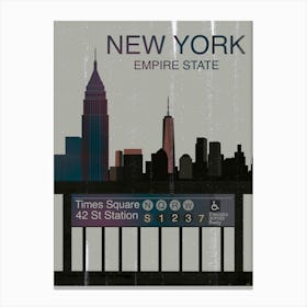 New York Empire State 1 Canvas Print