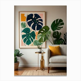 Monster Leaves Canvas Print