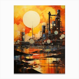 Industrial Abstract Minimalist 5 Canvas Print