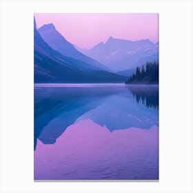 Sunrise At Glacier Lake Canvas Print