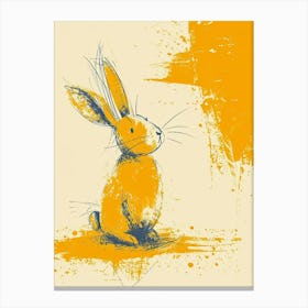 Yellow Rabbit 3 Canvas Print