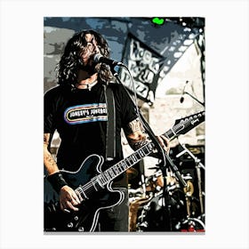 Dave Grohl Foo Fighters 12 Canvas Print
