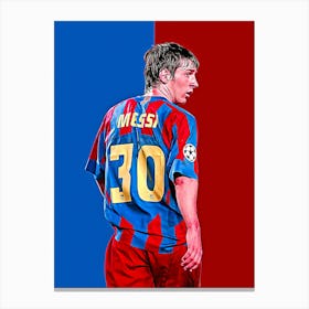 Messi 30 - color Canvas Print