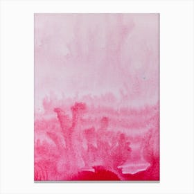 Pink Water. Abstract paint background Canvas Print