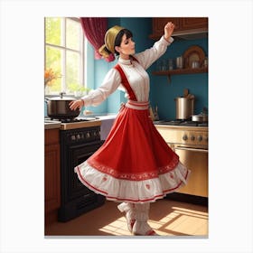 Folk Dancer Canvas Print