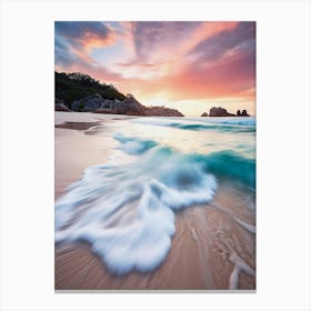 Sunset On The Beach 3 Canvas Print