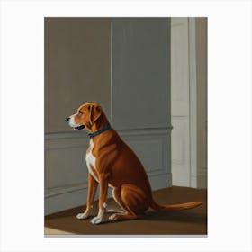 Dog In The Room Canvas Print
