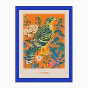 Spring Birds Poster Harrier 1 Canvas Print