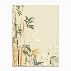 Bamboo Tree Vector Canvas Print