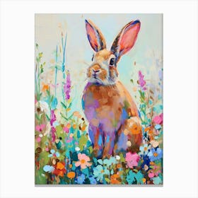 Rex Rabbit Painting 3 Canvas Print