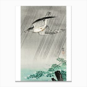 Cuckoo In Storm (1925 1936), Ohara Koson Canvas Print