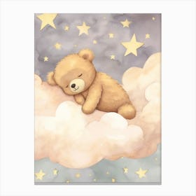 Sleeping Baby Bear Cub 1 Canvas Print