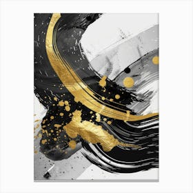 Gold And Black Canvas Print 30 Canvas Print