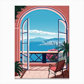 Amalfi Window 4 Canvas Print