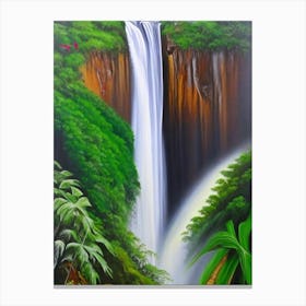 Kaieteur Falls Of The North, Guyana Peaceful Oil Art  Canvas Print