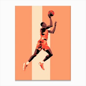 Basketball Player In Action Canvas Print