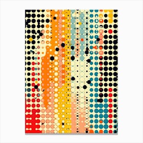 Abstract Polka Dots Canvas Print