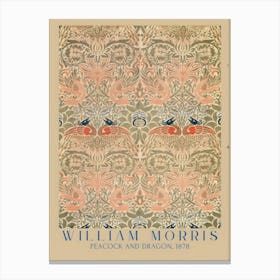 William Morris Tea And Dragon Canvas Print