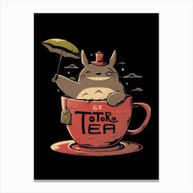 Totoro Tea Canvas Print