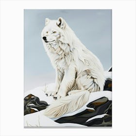 Arctic Wolf Canvas Print