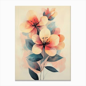 Abstract Floral Painting Canvas Print