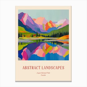 Colourful Abstract Jasper National Park Canada 1 Poster Canvas Print