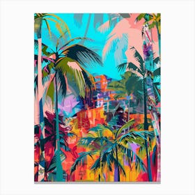 Tropical Palm Trees Canvas Print