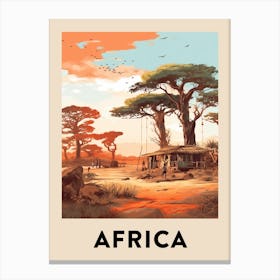 Vintage Travel Poster Africa 10 Canvas Print