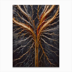 Synaptic Roots: The Neural Tree Of Life Canvas Print