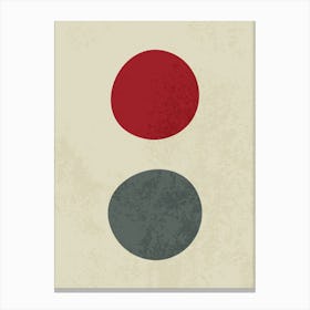 Abstract Minimalist Circle Composition 1 Canvas Print