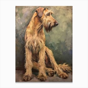 Irish Wolfhound Acrylic Painting 7 Canvas Print