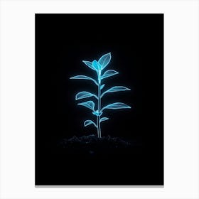 Neon Plant 9 Canvas Print