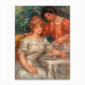 Tea Time (1911), Pierre Auguste Renoir Canvas Print