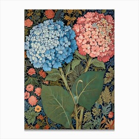 William Morris Hydrangeas Canvas Print