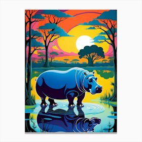 Hippo Canvas Print