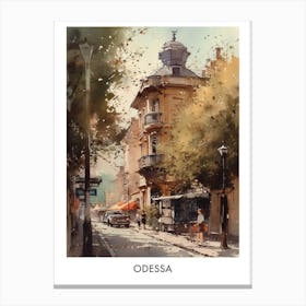 Odessa Watercolor 4travel Poster Canvas Print