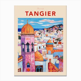 Tangier Morocco 6 Fauvist Travel Poster Canvas Print