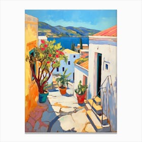 Crete Greece 4 Fauvist Painting Canvas Print