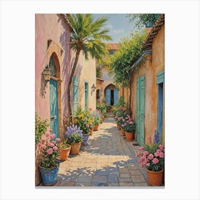 Tropical Alleyway Canvas Print