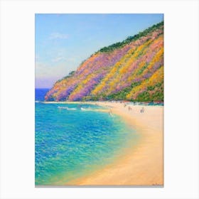 Oludeniz Beach Turkey Monet Style Canvas Print