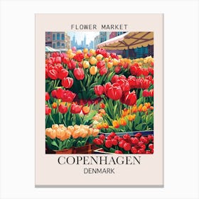 Copenhagen Flower Market Canvas Print