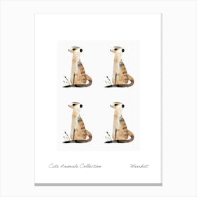 Cute Animals Collection Meerkat 1 Canvas Print