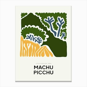 Travel Machu Picchu Peru Abstract Gallery Canvas Print